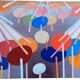 Abstract painting franco balleri 1974 oil on canvas