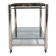 Italian modern chromed steel serving cart/side table, 1970’s