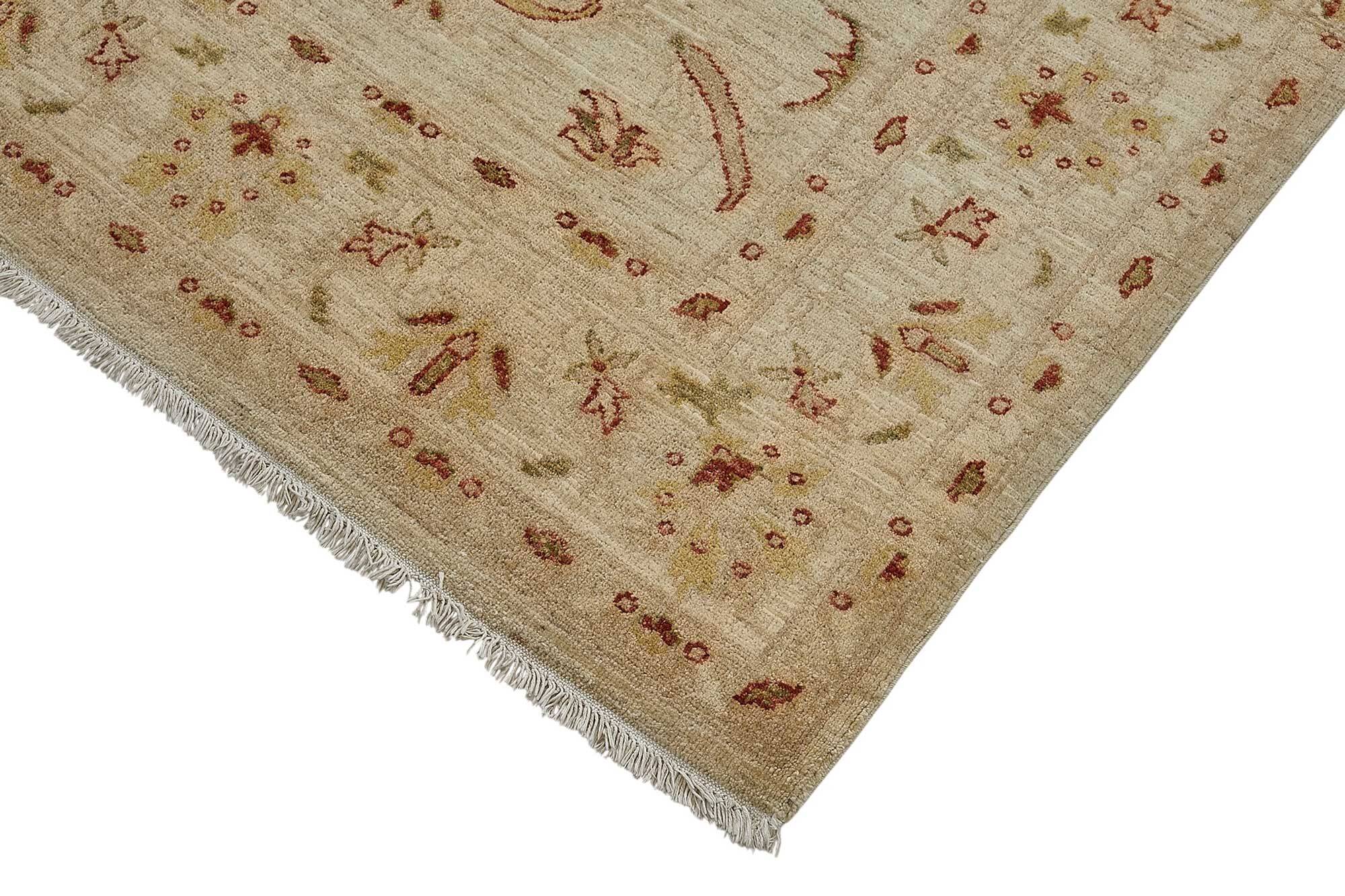 Turkish Handknotted Wool Oushak Rug 198 cm x 294 cm