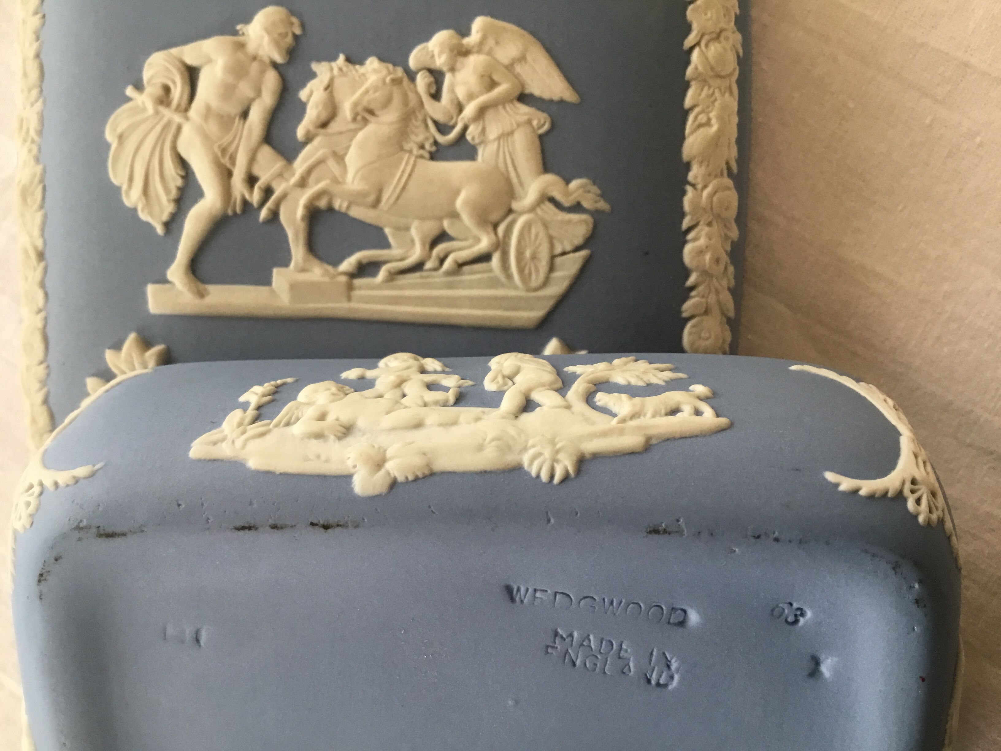 Porcelain box, wedgwood