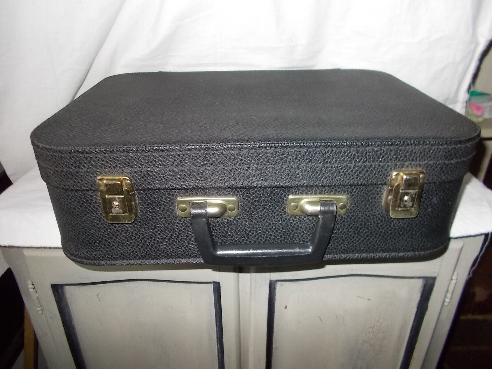 Black vintage suitcase