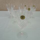 6 crystal walking glasses