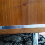 Row 70's chrome and teak plywood