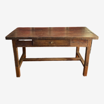 Old solid wood farmhouse table