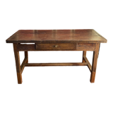 Old solid wood farmhouse table
