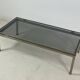 Brass coffee table with smoked glass top by Guy Lefevre, 1970s