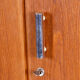 Restored oak bauhaus wardrobe, chrome-plated steel, czechia, 1930s