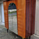 Wardrobe inlaid vintage shelves 50s, mirror