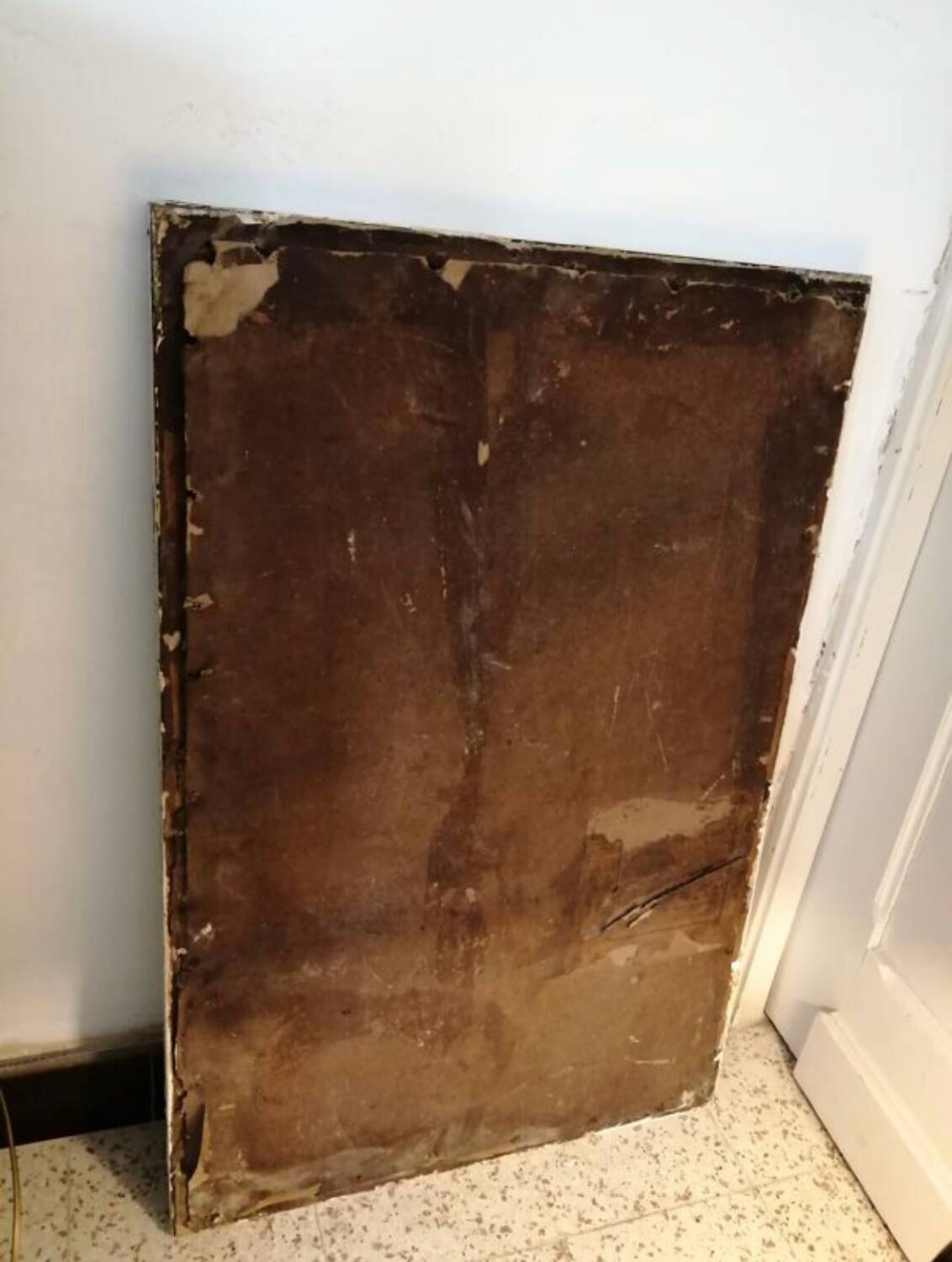 Vintage wooden mercury mirror