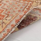 Red & Cream Vintage Persian Runner Rug, 86x265Cm