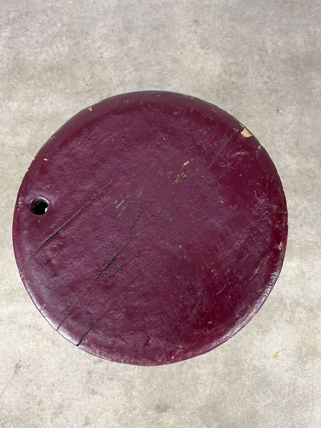 Industrial loft style tripod stool