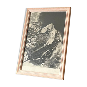 Gravure la marchande - karl