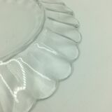 6 glass dessert plate set
