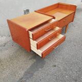 Vintage chest of drawers 3 drawers 1 flap