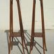Pair of tall walnut harnesses