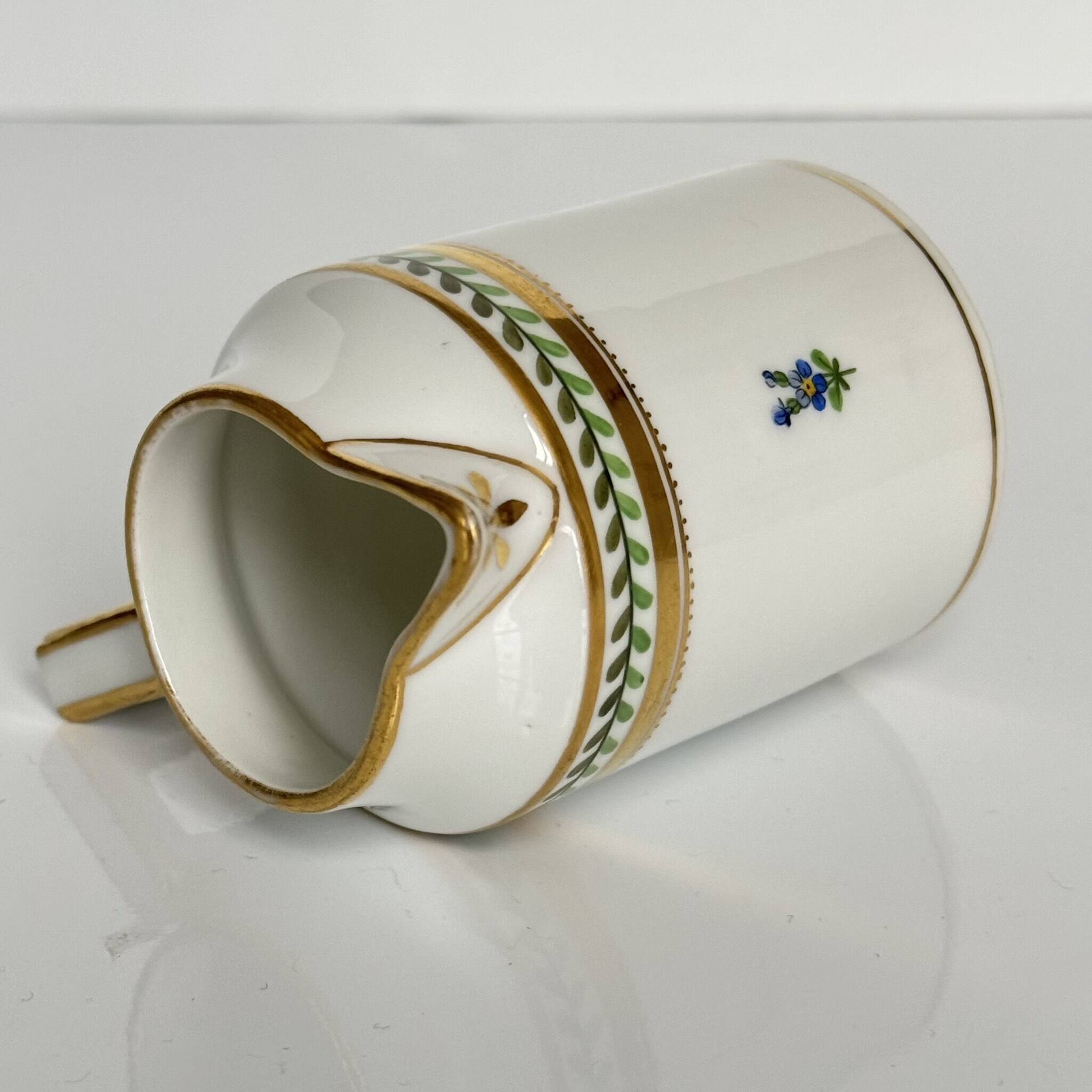 Vienna Porcelain Milk Jug | Hand-Painted Flowers | 19th Century