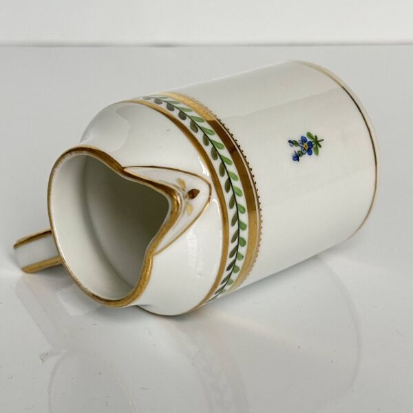 Pot à lait en porcelaine de Vienne peint à la main, XIXe siècle