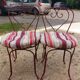 Paire de chaises metal de jardin