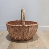 Vintage rattan wicker basket