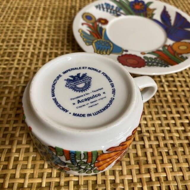 Acapulco coffee cup and saucer – Villeroy & Boch (circa 1970)