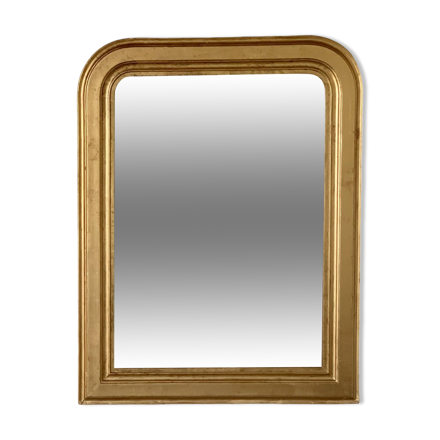 Louis Philippe overmantel fireplace mirror in gold