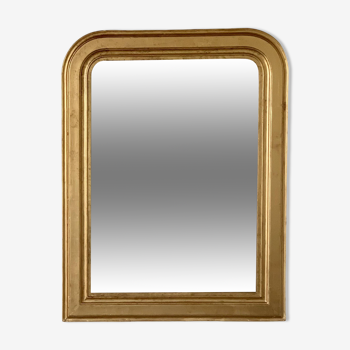 Louis Philippe overmantel fireplace mirror in gold
