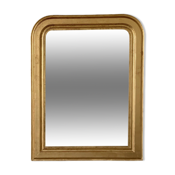 Louis Philippe overmantel fireplace mirror in gold