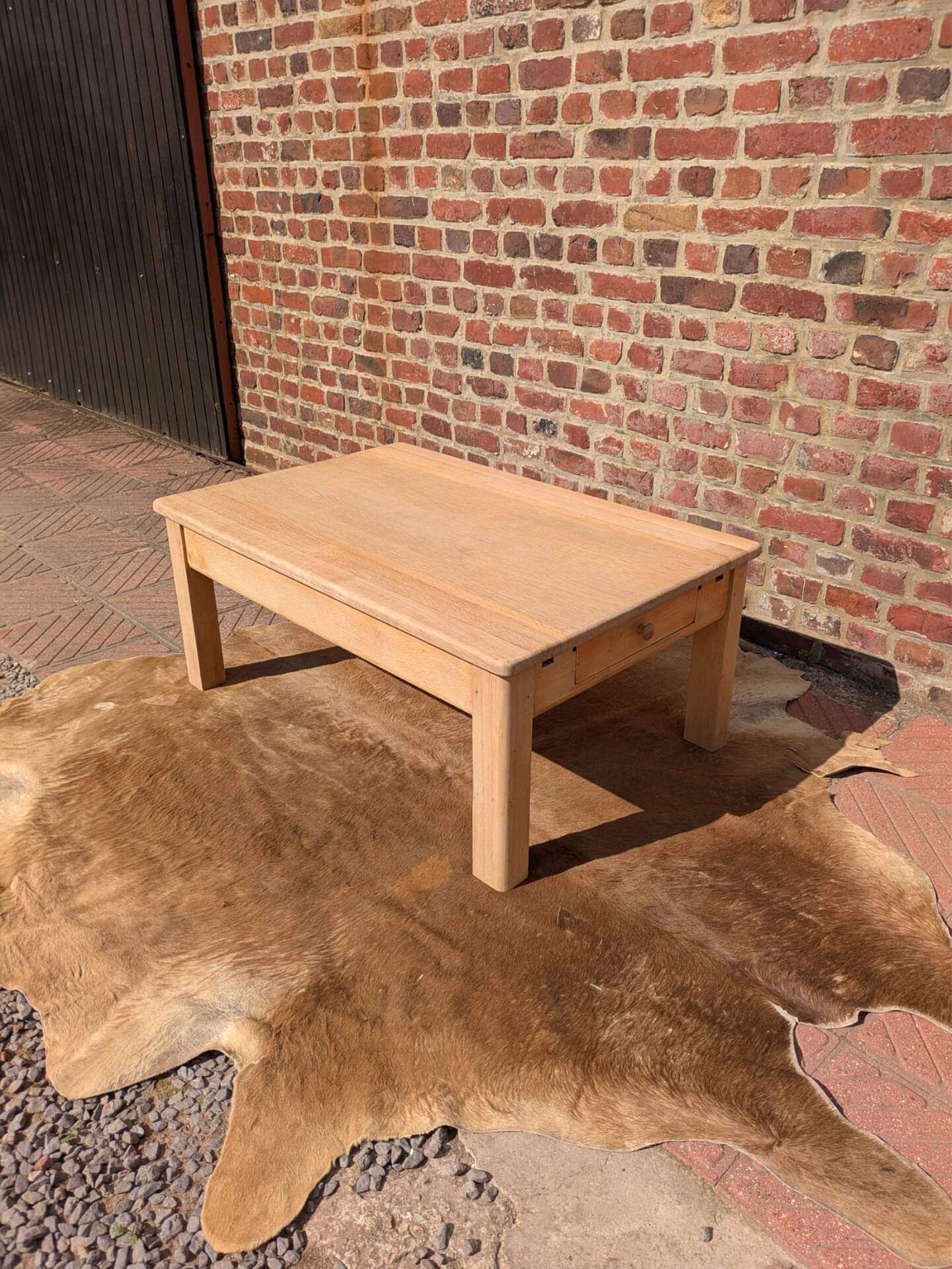 Light oak coffee table