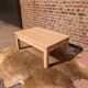 Light oak coffee table