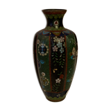 Partitioned enamel vase