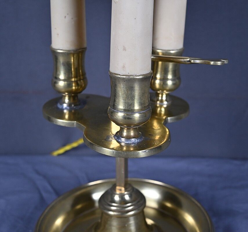 Lampe bouillotte en laiton, style Empire – fin XIXe