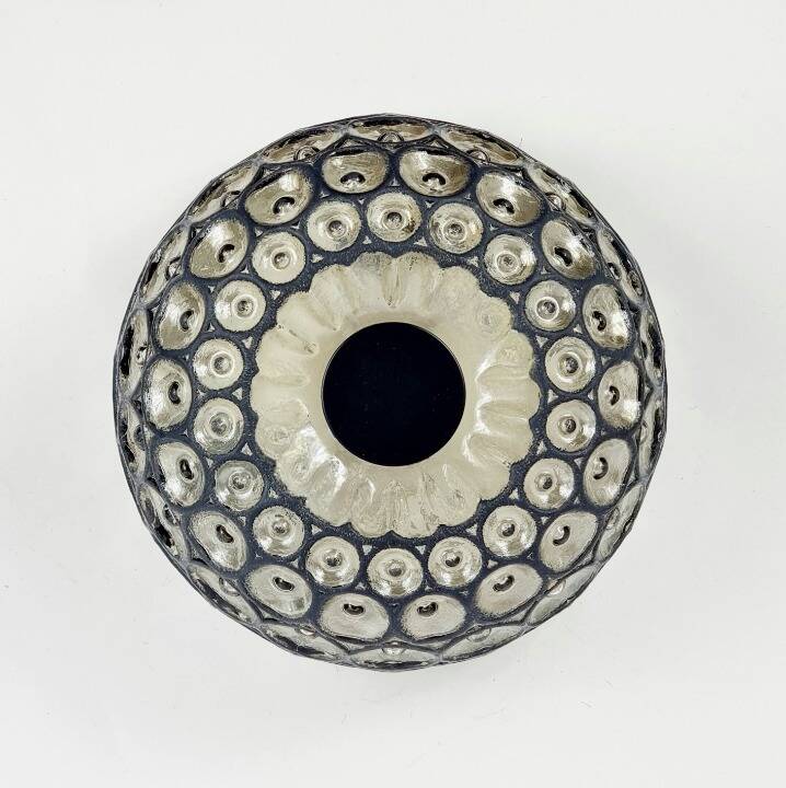 Large Mid-Century Glass Ceiling Light from Limburg, Germany, 1960s