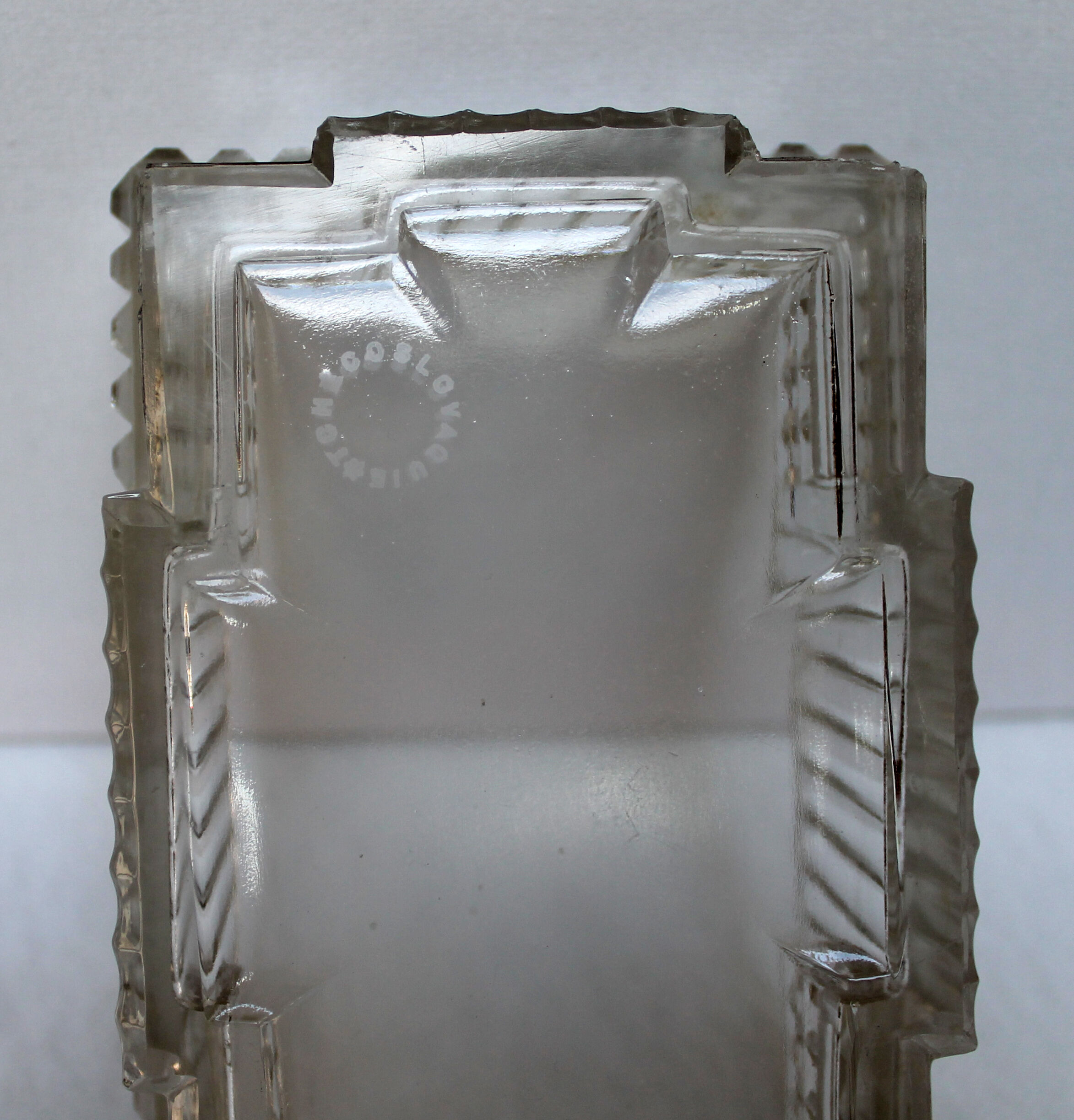 Art deco candy glass