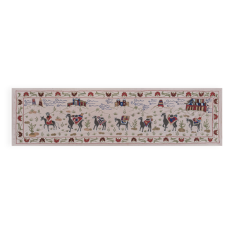 Tapis noué à la main, tapis turc vintage 54x193 cm