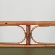 Étagère murale vintage en bambou et rotin années 70/80
