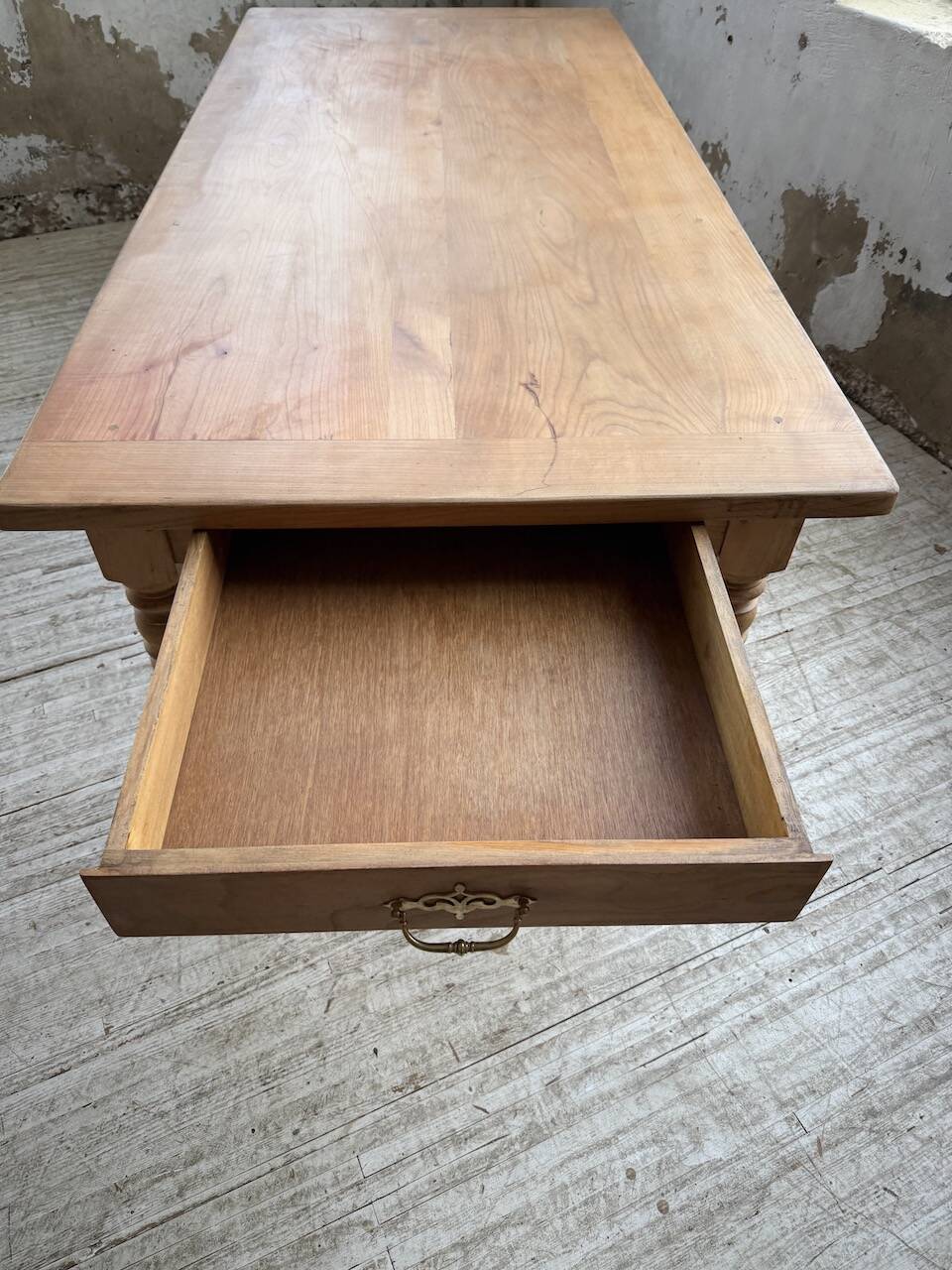 Table de ferme en merisier