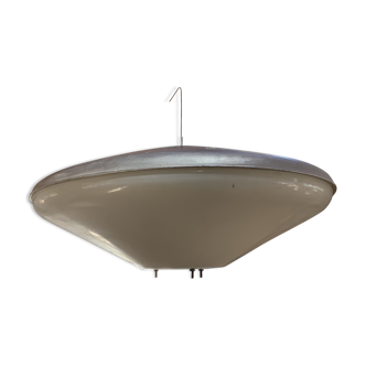 Large vintage industrial suspension saucer shape
