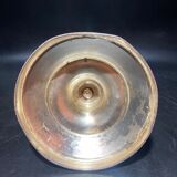 Silver metal candle holder