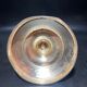 Silver metal candle holder