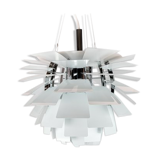 White artichoke, Ø48, designed by Poul Henningsen in 1958 and manufactured by Louis Poulsen.