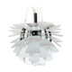 White artichoke, Ø48, designed by Poul Henningsen in 1958 and manufactured by Louis Poulsen.