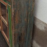 Glazed wooden sideboard with 2 doors