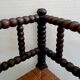 Chaise d'angle bobine en bois vers 1940