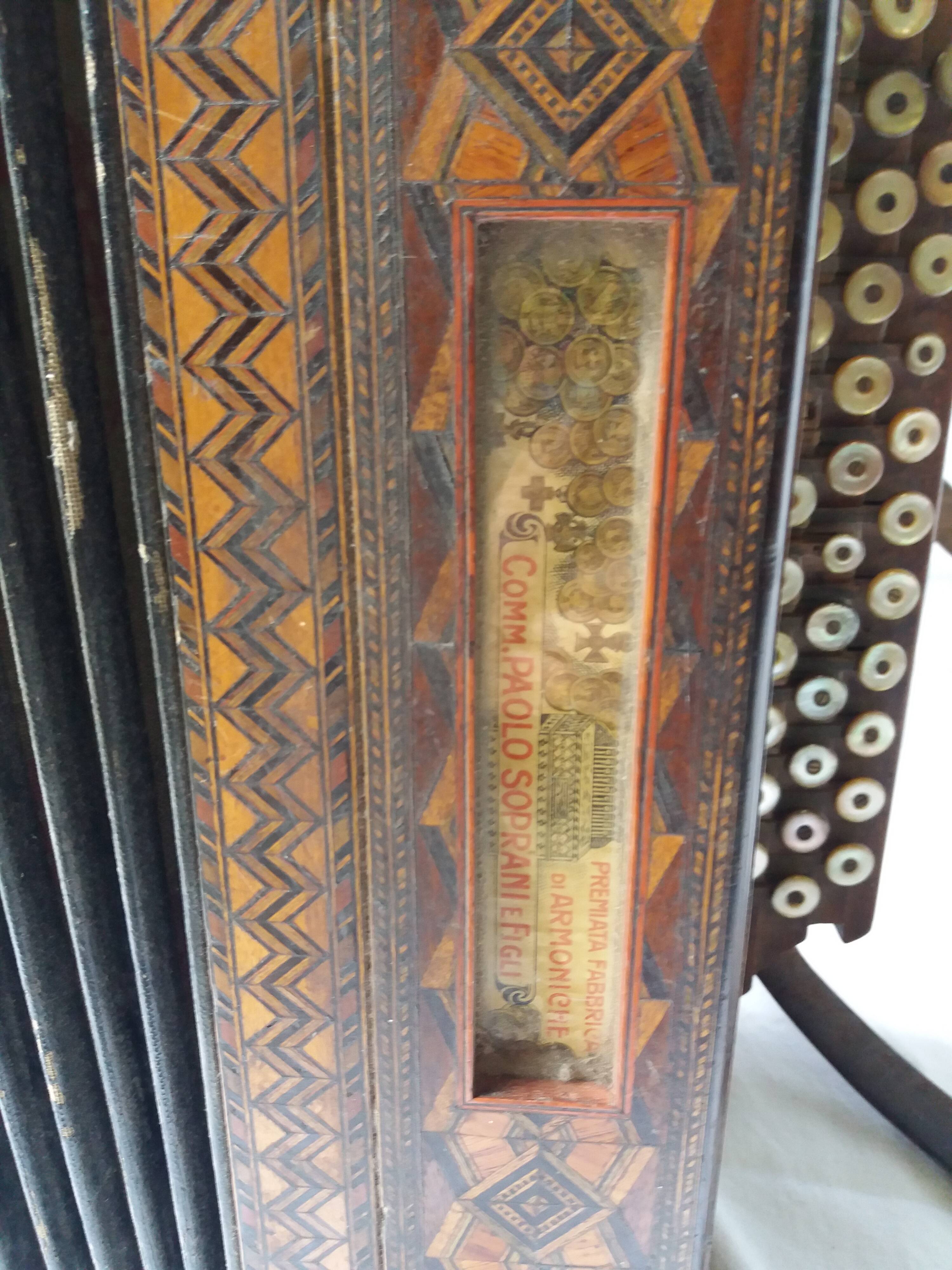 Former accordion Paolo Soprani E Figli