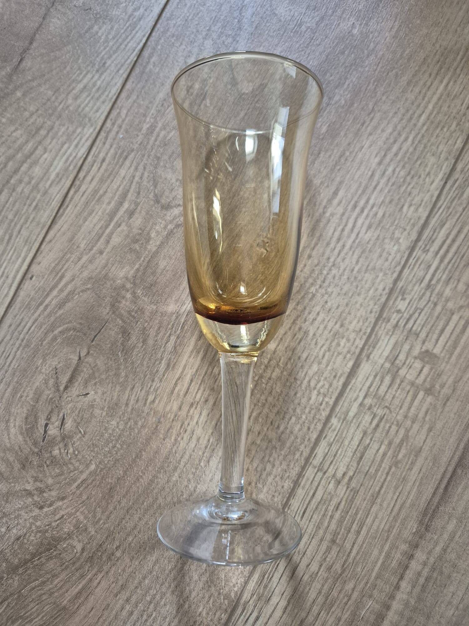 Yellow champagne flutes