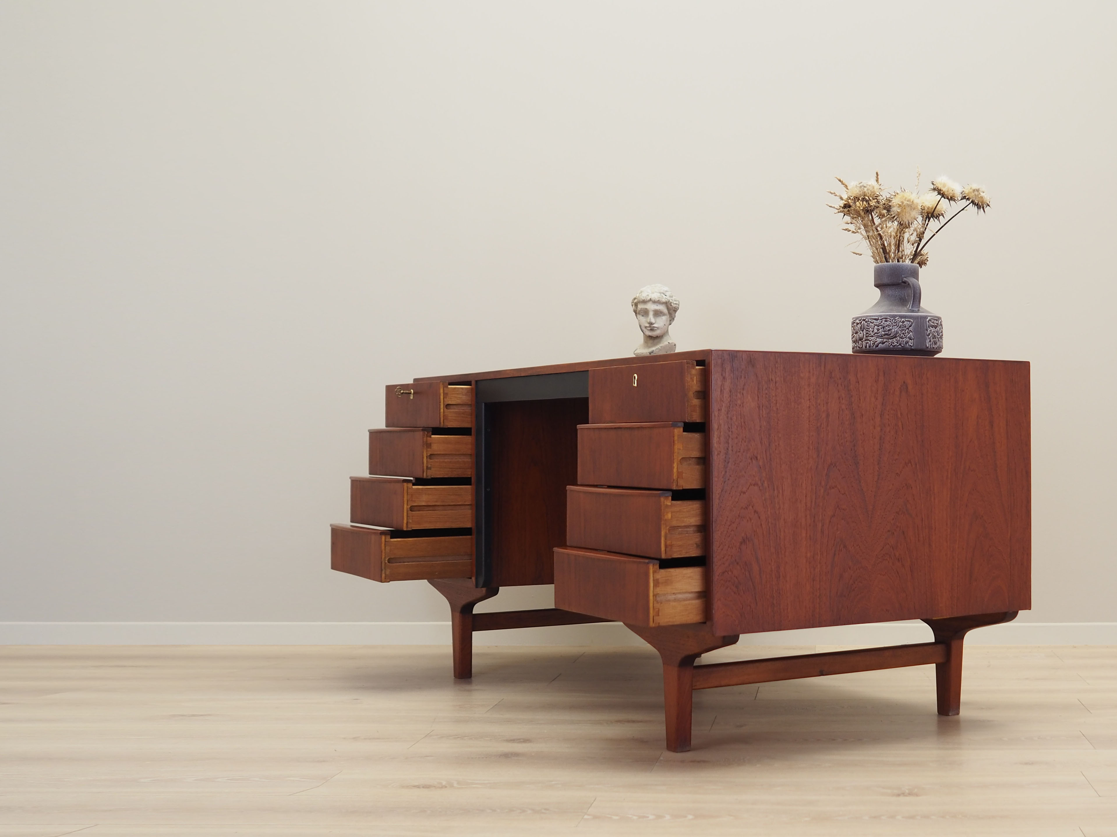 Teak desk, Danish design, 1970s, made in Denmark