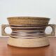 Bol de poterie d'atelier danois moderne du milieu du siècle par Tue Poulsen pour Tue Keramik, années 1960