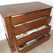 Solid walnut chest of drawers