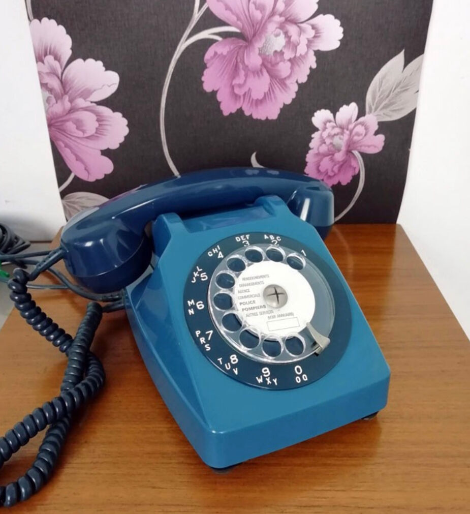 Vintage blue phone