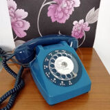 Vintage blue phone